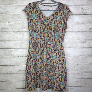 Title Nine Cap Sleeve Dress Paisley Floral Medium